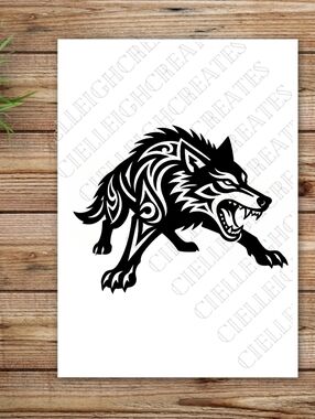 *2 for $20* Howling Wolf Vinyl decal  sticker Handcrafted